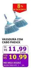 Assaí Atacadista Phenix - vassoura com cabo oferta