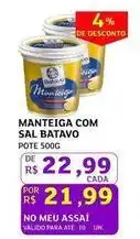 Assaí Atacadista Batavo - manteiga com sal oferta