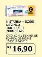 Assaí Atacadista Genérico - nistatina + óxido de zinco 100.000ui + 200mg ems oferta