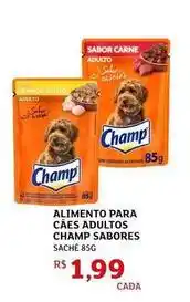 Assaí Atacadista Champ - alimento para cães adultos oferta