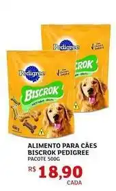 Assaí Atacadista Pedigree - alimento para caes biscrok oferta