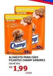 Assaí Atacadista Champ - alimento para cães filhotes oferta