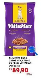 Assaí Atacadista Vittamax - alimento para gatos mix, carne ou peixe oferta