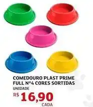 Assaí Atacadista Prime - comedouro plast full no4 cores sortidas oferta