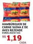 Assaí Atacadista Rezende - hamburguer de carne suina e de aves oferta