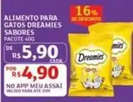 Assaí Atacadista Sabores - alimento para gatos dreamies sabores oferta