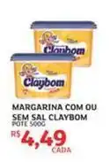 Assaí Atacadista Claybom - margarina com ou sem sal oferta