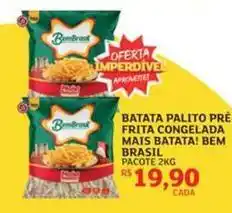 Assaí Atacadista Bem brasil - batata palito pre frita congelada mais batata! oferta