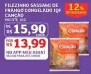 Assaí Atacadista Filezinho - sassami de frango congelado iqf oferta