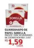 Assaí Atacadista Sorella - guardanapo de papel oferta