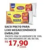 Assaí Atacadista Embalixo - saco preto para lixo megaeconómico oferta