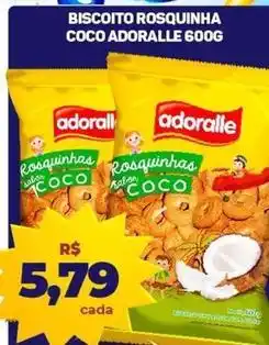 Supermercados ABC Adoralle - biscoito rosquinha coco oferta