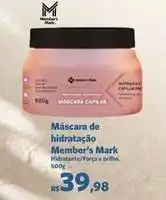 Sam's Club Member's mark - máscara de hidratação oferta