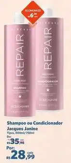 Sam's Club Rs - shampoo ou condicionador jacques jamine oferta