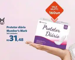 Sam's Club Vale - protetor diário oferta