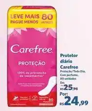 Sam's Club Carefree - protetor diário oferta