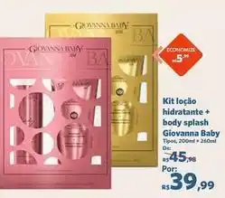 Sam's Club Giovanna baby - kit loção hidratante + body splash oferta
