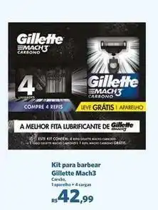 Sam's Club Gillette - kit para barbear mach3 oferta