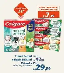 Sam's Club Colgate - creme dental natural extracts oferta