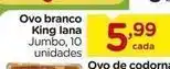 Carrefour Jumbo - ovo branco king lana oferta