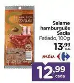 Carrefour Sadia - salame hamburgues oferta