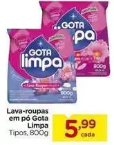 Carrefour Gota limpa - lava-roupas em pó oferta