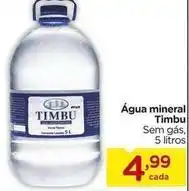 Carrefour Timbu - água mineral oferta