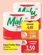 Atacadão Malu - papel toalha oferta