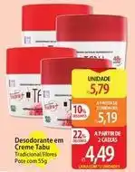 Atacadão Tabu - desodorante em creme oferta