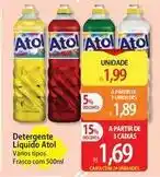 Atacadão Atol - detergente liquido oferta