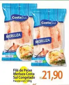 Atacadão Costa sul - filé de peixe merluza costa sul congelado oferta