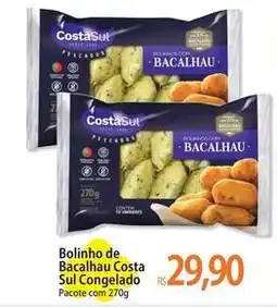 Atacadão Costa sul - bolinho de bacalhau sul congelado oferta