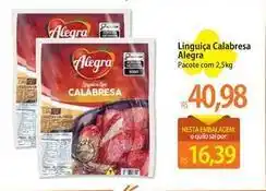 Atacadão Alegra - linguiça calabresa oferta
