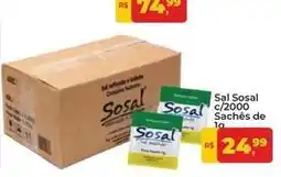 Tonin Superatacado Sosal - sal c/2000 sachês de 1g oferta