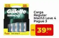 Tonin Superatacado Gillette - carga regular mach3 leve 4 pague 3 oferta