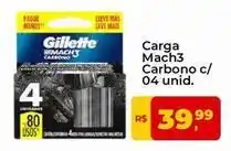 Tonin Superatacado Gillette - carga mach3 carbono c/ 04 unid oferta