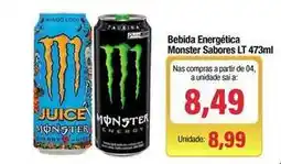 Spani Atacadista Monster - bebida energética sabores lt oferta