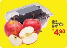 Fort Atacadista Nacional - maçã nacional kg ou uva black oferta