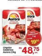 Fort Atacadista Aurora - linguiça calabresa oferta