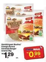 Fort Atacadista Aurora - hamburguer bovino/ frango faroeste oferta