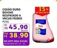Assaí Atacadista Friboi - coxão duro bovino resfriado a vacuo oferta