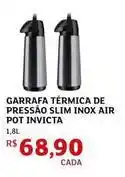 Assaí Atacadista Invicta - garrafa térmica de pressão slim inox air pot oferta