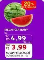 Assaí Atacadista Baby - melancia baby oferta