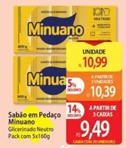 Atacadão Sabão em Pedaço Minuano oferta