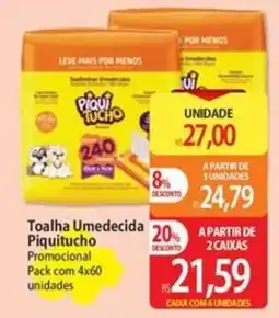 Atacadão Toalha Umedecida Piquitucho oferta