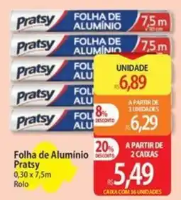Atacadão Folha de Alumínio Pratsy oferta