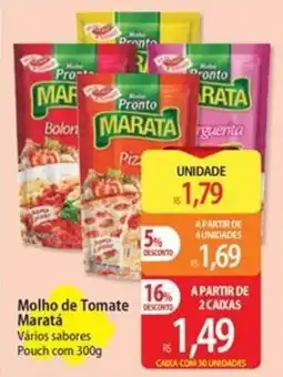 Atacadão molho de tomate marata vários sabores oferta