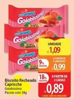Atacadão Biscoito Recheado Capricchie Goiabissima oferta