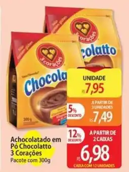 Atacadão Achocolatado em Pó Chocolatto 3 Corações oferta
