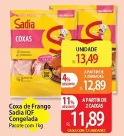 Atacadão Coxa de Frango Sadia IOF Congelada oferta